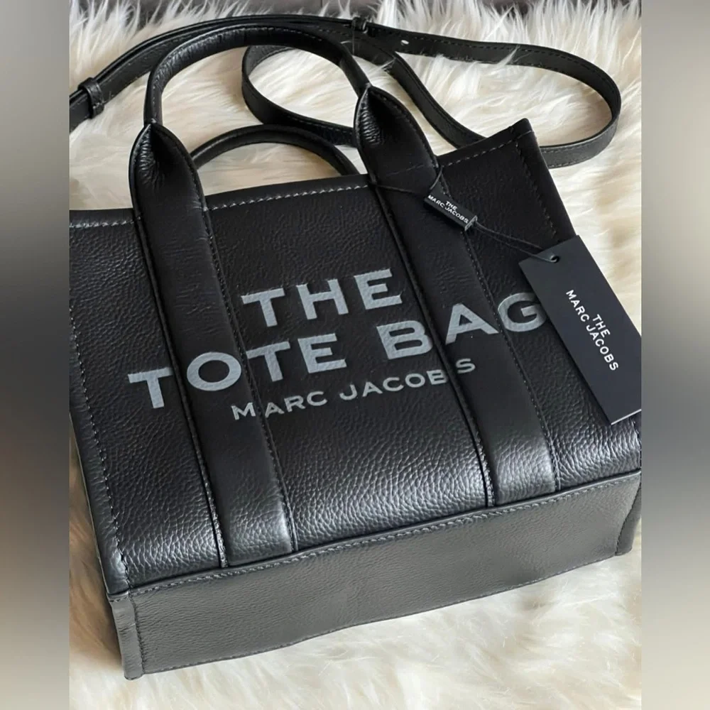 H009L01SP21 - Marc Jacobs The Leather Mini Tote Bag - Picture 6 of 16